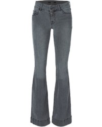 Темно-серые джинсы-клеш от J Brand