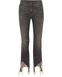 Темно-серые джинсы-клеш от R13