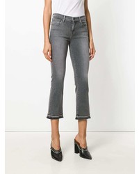 Темно-серые джинсы-клеш от J Brand