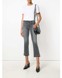 Темно-серые джинсы-клеш от J Brand