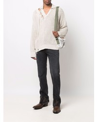 Мужские темно-серые джинсы с вышивкой от Y/Project