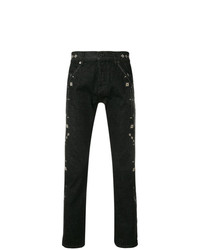 Мужские темно-серые джинсы с вышивкой от Diesel Black Gold
