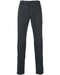 Мужские темно-серые джинсы с вышивкой от Dondup