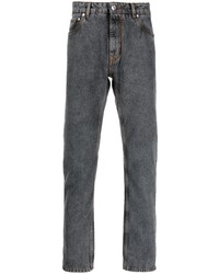 Мужские темно-серые джинсы с вышивкой от Etro