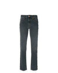 Женские темно-серые джинсы с вышивкой от Isabel Marant Etoile