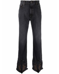 Мужские темно-серые джинсы с вышивкой от Y/Project