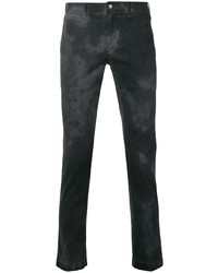 Мужские темно-серые джинсы с принтом тай-дай от Jacob Cohen