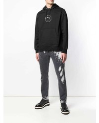 Мужские темно-серые джинсы с принтом от Diesel Black Gold