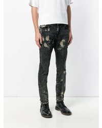 Мужские темно-серые джинсы с принтом от Represent