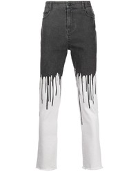 Мужские темно-серые джинсы с принтом от Haculla