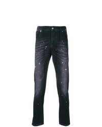 Мужские темно-серые джинсы с принтом от Les Hommes Urban