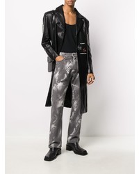 Мужские темно-серые джинсы с принтом от Misbhv