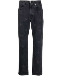 Мужские темно-серые джинсы с принтом от Martine Rose