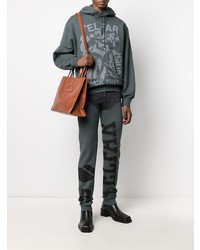 Мужские темно-серые джинсы с принтом от Telfar