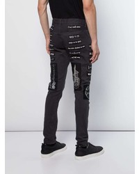 Мужские темно-серые джинсы с принтом от Undercover