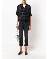 Женские темно-серые джинсы с украшением от Current/Elliott