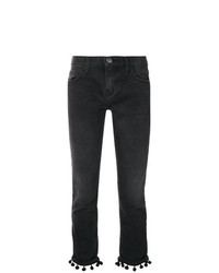 Женские темно-серые джинсы с украшением от Current/Elliott