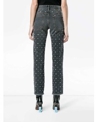 Женские темно-серые джинсы с украшением от Isabel Marant
