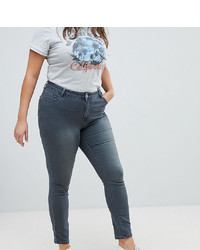 Темно-серые джинсы скинни от Brave Soul Plus