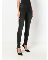 Темно-серые джинсы скинни от Philipp Plein