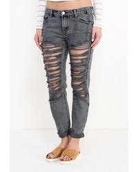 Темно-серые джинсы скинни от Glamorous