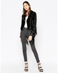 Темно-серые джинсы скинни от Cheap Monday