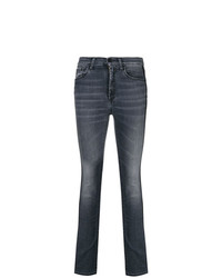 Темно-серые джинсы скинни от Marcelo Burlon County of Milan