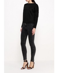 Темно-серые джинсы скинни от Miss Bon Bon