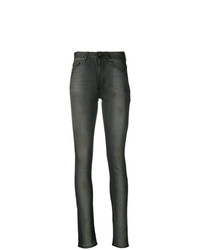 Темно-серые джинсы скинни от Saint Laurent