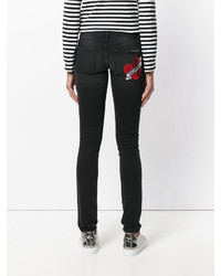 Темно-серые джинсы скинни от Philipp Plein