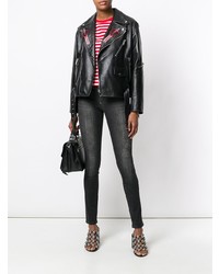 Темно-серые джинсы скинни от Philipp Plein