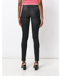 Темно-серые джинсы скинни от Philipp Plein