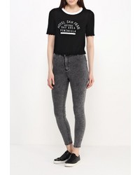 Темно-серые джинсы скинни от Topshop
