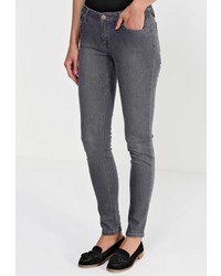 Темно-серые джинсы скинни от Victoria Beckham