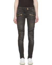 Женские темно-серые джинсы от Balmain