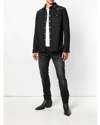 Мужские темно-серые джинсы от Saint Laurent