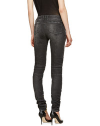 Женские темно-серые джинсы от Balmain