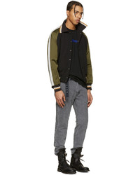 Мужские темно-серые джинсы от Sacai