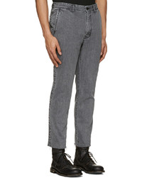 Мужские темно-серые джинсы от Sacai