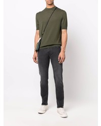 Мужские темно-серые джинсы от Incotex