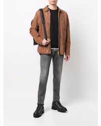 Мужские темно-серые джинсы от Pt01