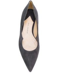 Темно-серые замшевые балетки от Paul Andrew