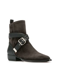 Темно-серые замшевые ботильоны от Chloé