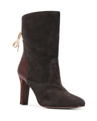 Темно-серые замшевые ботильоны от See by Chloe