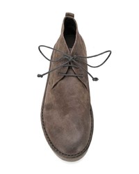 Темно-серые замшевые ботинки дезерты от Marsèll