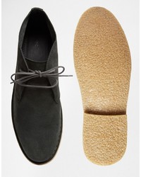 Темно-серые замшевые ботинки дезерты от Asos