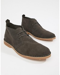 Темно-серые замшевые ботинки дезерты от Jack & Jones