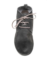 Темно-серые замшевые ботинки дезерты от Marsèll