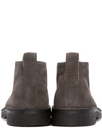 Темно-серые замшевые ботинки дезерты от Paul Smith