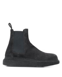 Мужские темно-серые замшевые ботинки челси от Alexander McQueen